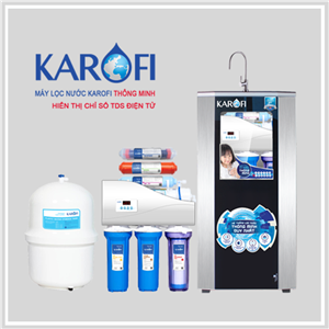 Máy lọc nước thông minh Karofi IRO 1.1 - 7 cấp, có báo thay lõi, tủ IQ